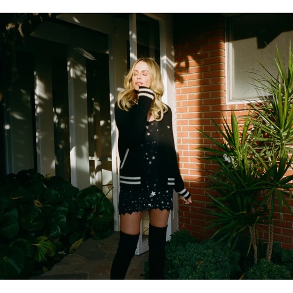 COPY - BNWT 1969 Stoned Immaculate High black Cardigan sweater w white accents … - Picture 4 of 16